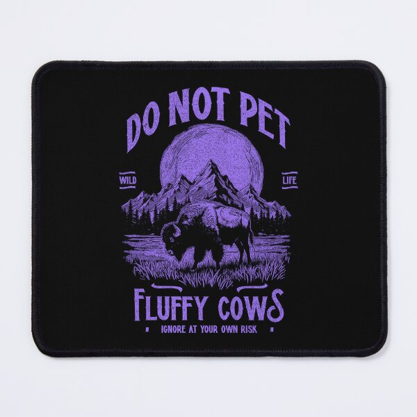 Item preview, Vintage Buffalo Do Not Pet Fluffy Cows Funny Bison designed and sold by JRRTs.