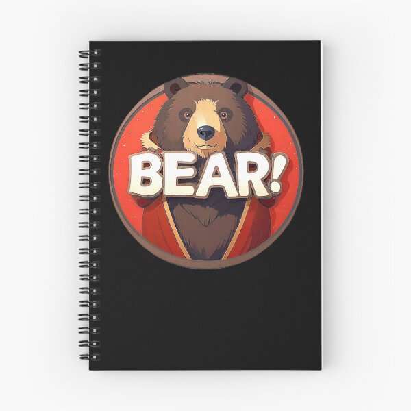 Item preview, Image 5/6 of a fantasy bear with the large phrase "BEAR!" in the center inside a circle. designed and sold by Giulivo Store Graphic.