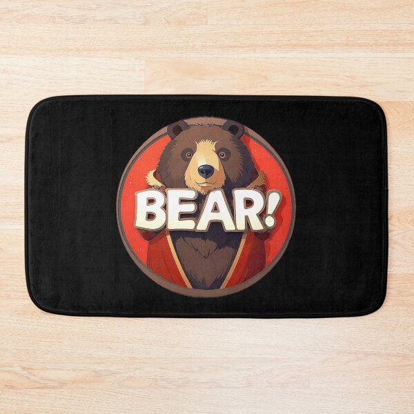 Item preview, Image 5/6 of a fantasy bear with the large phrase "BEAR!" in the center inside a circle. designed and sold by Giulivo Store Graphic.