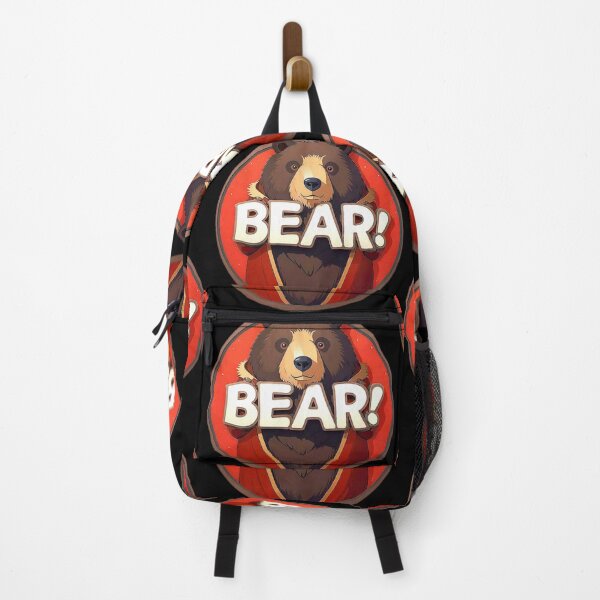 Item preview, Image 5/6 of a fantasy bear with the large phrase "BEAR!" in the center inside a circle. designed and sold by Giulivo Store Graphic.
