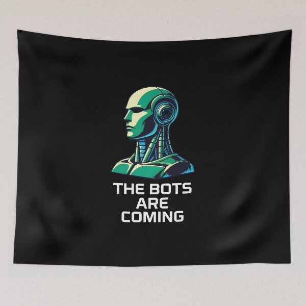 Item preview, Tesla bot designed and sold by TEEJAMBOREE.