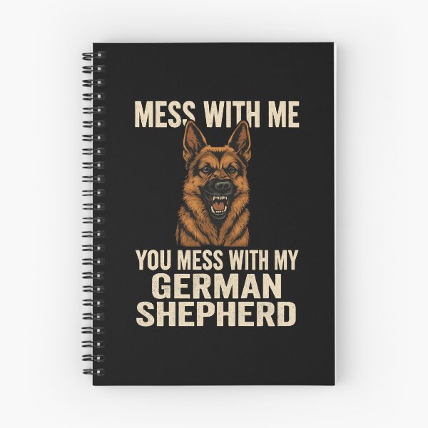 Item preview, Mess With Me, You Mess With My German Shepherd – Bold Dog Owner Quote designed and sold by Animal Paw Designs.