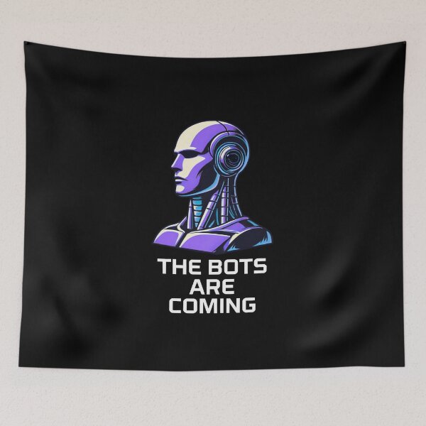 Item preview, Tesla bot designed and sold by TEEJAMBOREE.
