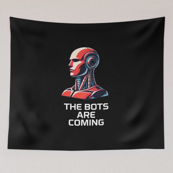 Item preview, Tesla bot designed and sold by TEEJAMBOREE.
