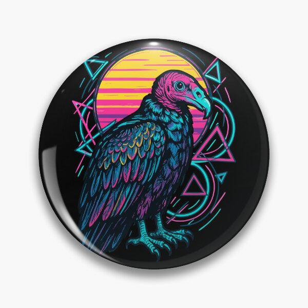 Item preview, Turkey Vulture Retro Vaporwave designed and sold by TomFrontierArt.