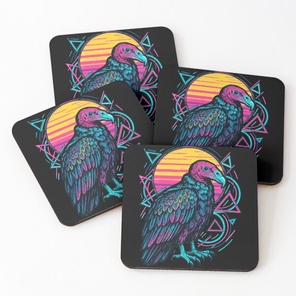Item preview, Turkey Vulture Retro Vaporwave designed and sold by TomFrontierArt.