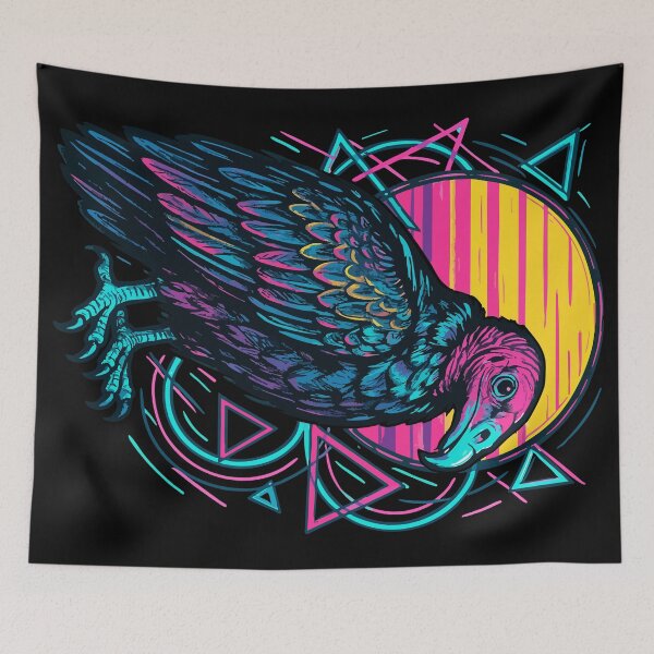 Item preview, Turkey Vulture Retro Vaporwave designed and sold by TomFrontierArt.