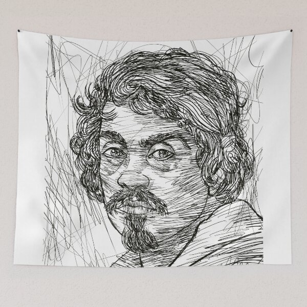 Item preview, CARAVAGGIO ink portrait .2 designed and sold by lautir.