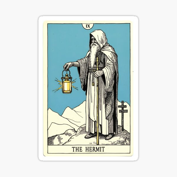 Artikel-Vorschau von Die Eremiten-Tarot-Illustration, designt und verkauft von fabcom77.