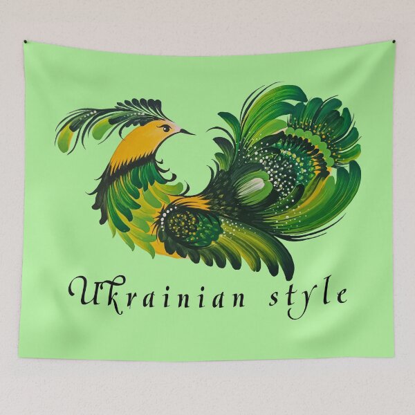 Item preview, Fairytale green bird designed and sold by MALVA UA.