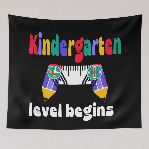 Item preview, Kindergarten Level Begins First Day Of Kindergarten Gaming designed and sold by Colorfulman.