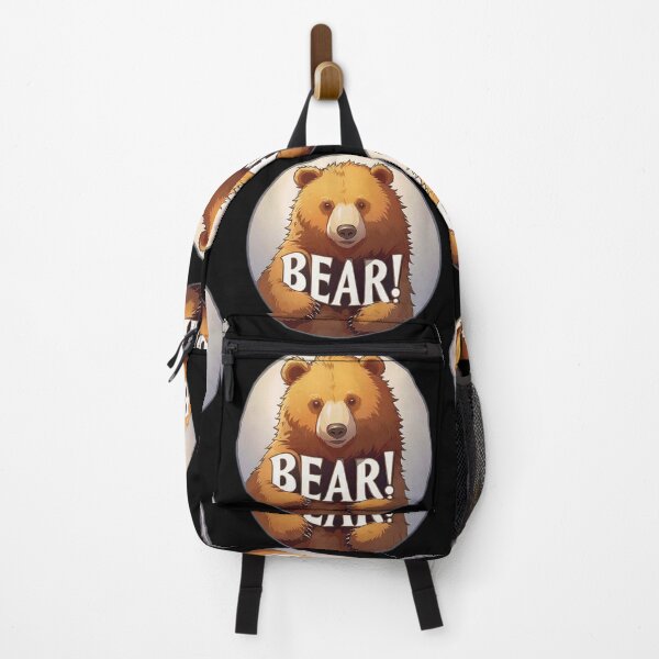 Item preview, Image 6/6 of a fantasy bear with the large phrase "BEAR!" in the center inside a circle. designed and sold by Giulivo Store Graphic.
