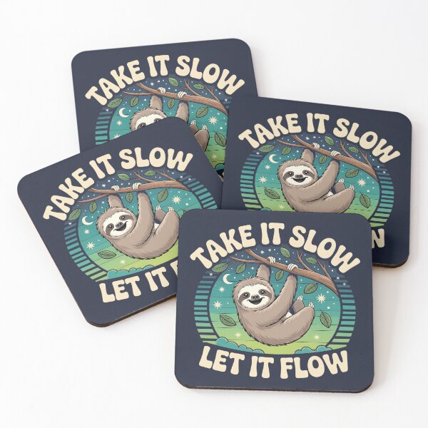 Item preview, Lazy sloth – Take It Slow, Let It Flow designed and sold by Danh Style.
