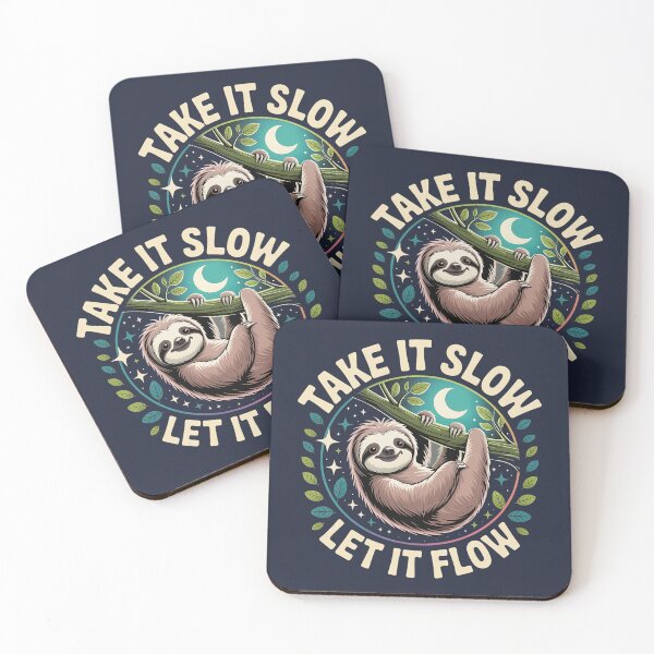 Item preview, Lazy sloth – Take It Slow, Let It Flow designed and sold by Danh Style.