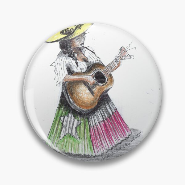 Item preview, Mi Tejas Guitar Woman designed and sold by RS-Designs-Inc.