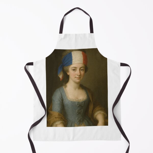 Item preview, .Liberté in Style – 18th Century Lady with French Tricolor Headscarf designed and sold by The Queer Gear Company.