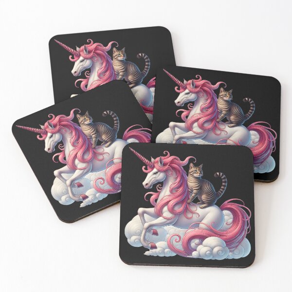 Item preview, Cat Riding Unicorn designed and sold by FieldScent.