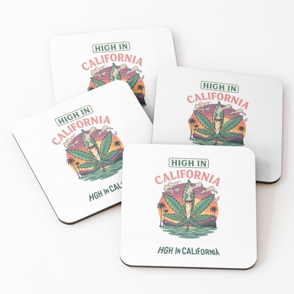 Item preview, High in California – Retro Cannabis Sunset Scene           designed and sold by Zosia-11.