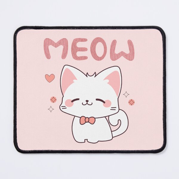 Item preview, Sparkly Kawaii Cat – Meow with Love and Glitter | The Design By Gao designed and sold by thedesignbygao.