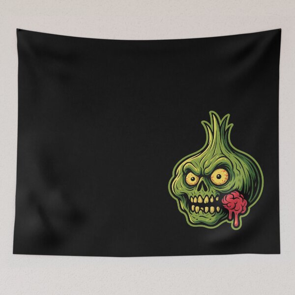 Item preview, Mutant Zombie Garlic in Comic Horror Style for Chefs designed and sold by Vibeware.