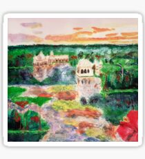 Landscape fantasy painting acrylic Sticker