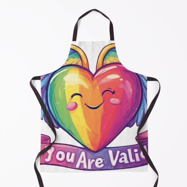 Item preview, Rainbow Heart with Wings – You Are Valid LGBTQ+ Sticker designed and sold by DV Studio.