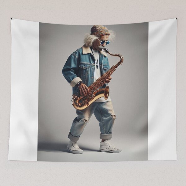 Item preview, Sax and the City: Denim Vibes & Jazzy Tribes"** designed and sold by Print Fiction.