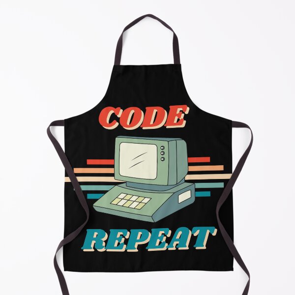 Item preview, Retro Code Repeat  designed and sold by EmsiPrintVault.