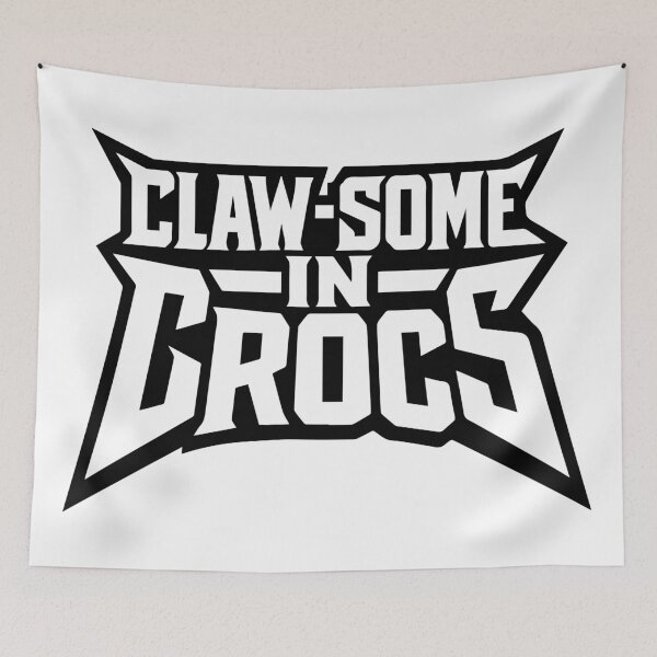 Item preview, Claw-some in Crocs | Funny Cat Crocs Sticker designed and sold by QuirkyCritterCo.