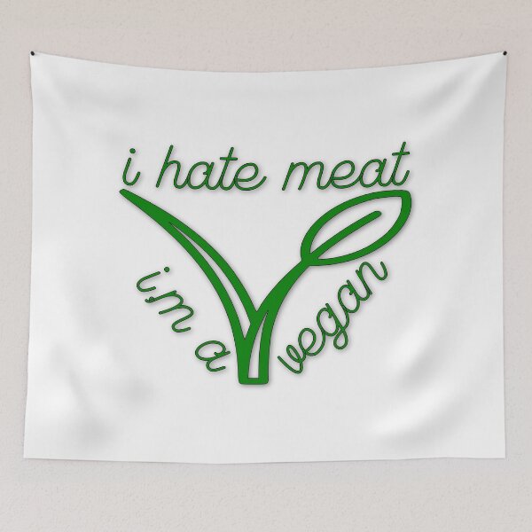 Item preview, I Hate Meat, I’m a Vegan – Vegan & Plant-Based Lifestyle Design – Animal Lover Gift designed and sold by sednalafandy79.