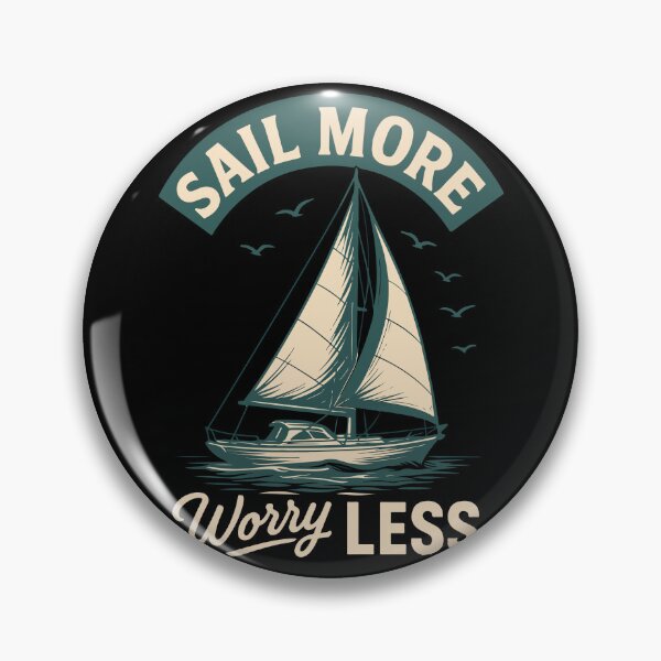 Item preview, vintage design Sail More Worry Less Captain Boat designed and sold by LuminOrb.
