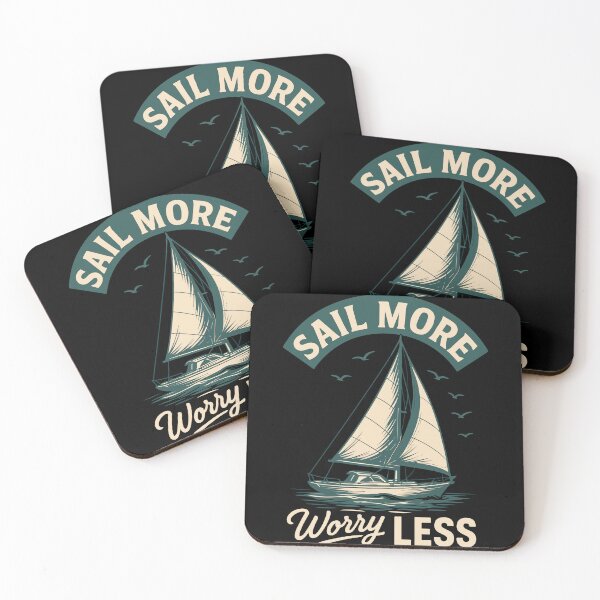 Item preview, vintage design Sail More Worry Less Captain Boat designed and sold by LuminOrb.