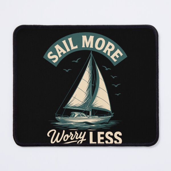Item preview, vintage design Sail More Worry Less Captain Boat designed and sold by LuminOrb.