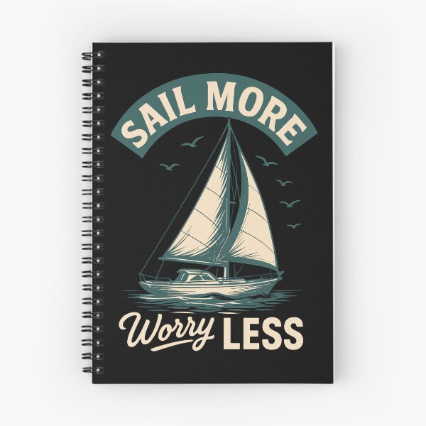 Item preview, vintage design Sail More Worry Less Captain Boat designed and sold by LuminOrb.