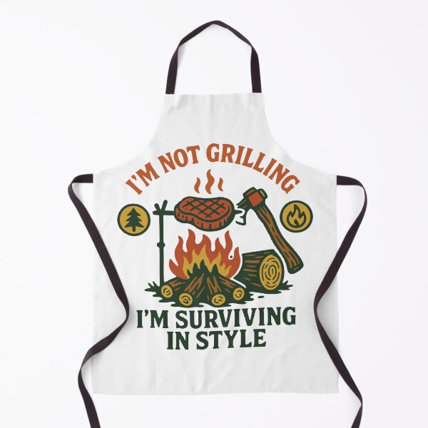 Item preview, Prepper Survival Bushcrafting I'm Not Grilling designed and sold by LuminOrb.