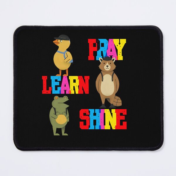 Item preview, "Pray, Learn, Shine" Back to School Blessed T-shirt designed and sold by OrtegaGrace.