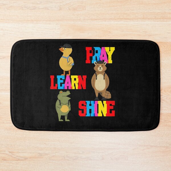 Item preview, "Pray, Learn, Shine" Back to School Blessed T-shirt designed and sold by OrtegaGrace.