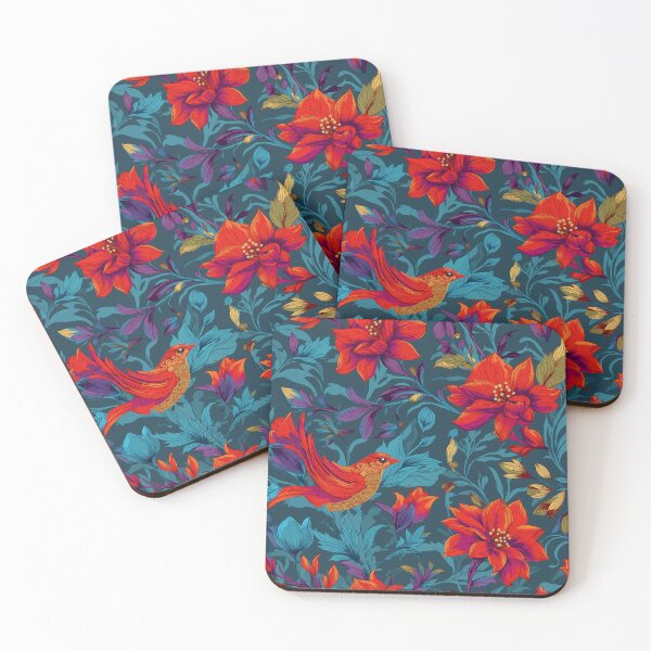 Item preview, Vibrant Floral Birdsong Seamless Pattern designed and sold by Gunner Design.