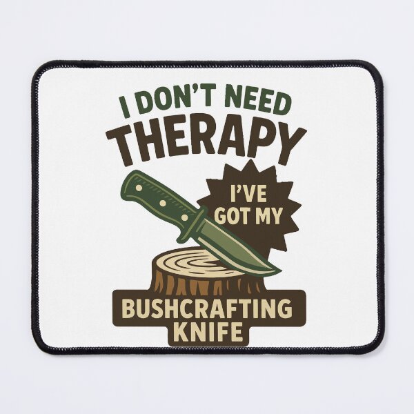 Item preview, Prepper Survival Bushcrafting Knife Therapy designed and sold by LuminOrb.