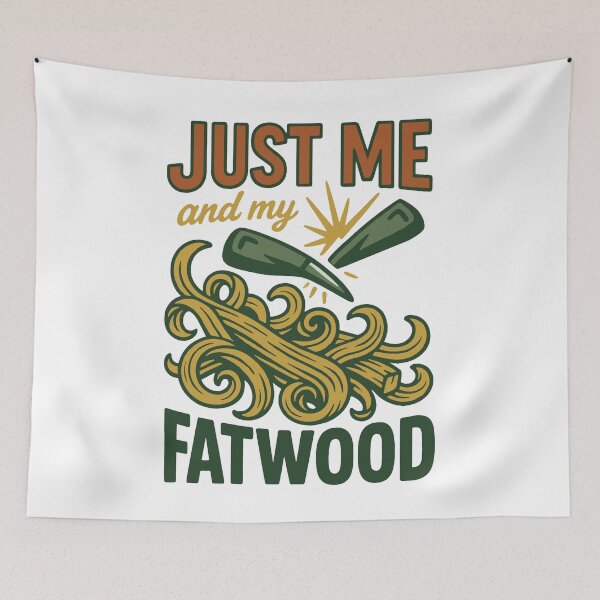 Item preview, Just Me And My Fatwood Prepper Survival designed and sold by LuminOrb.