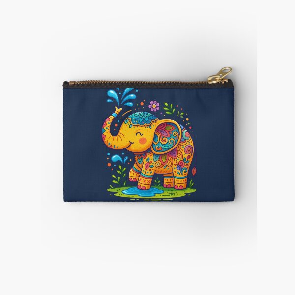 Item preview, Colorful Decorative Elephant Splashing Water designed and sold by loccotown168.