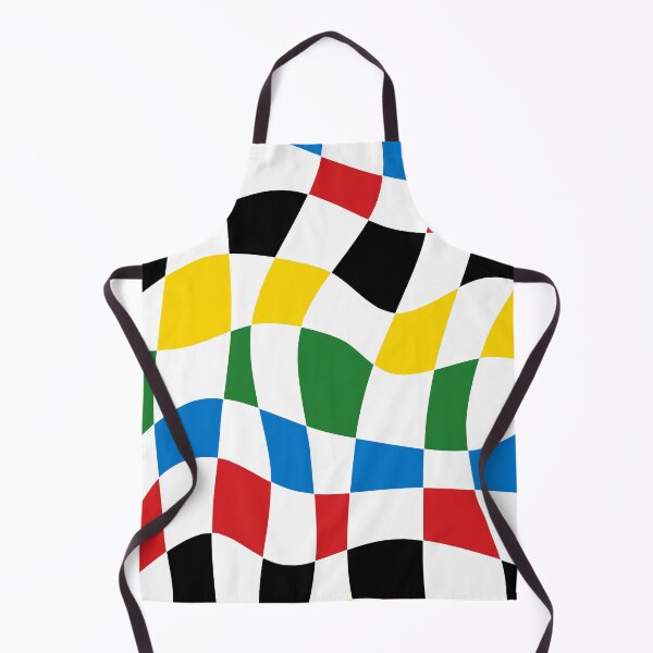 Item preview, Cool Modern Liquid Checkered Pattern in Cycling Colors designed and sold by Deutschic.