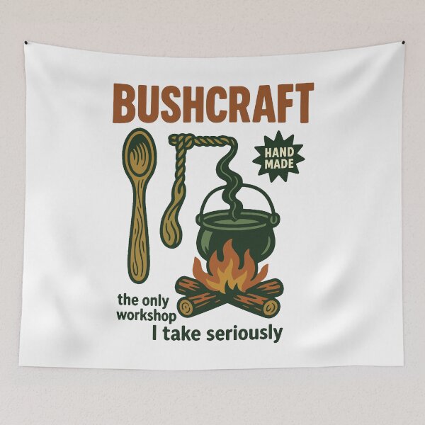 Item preview, Bushcraft Prepper Survival Bushcrafting Workshop designed and sold by LuminOrb.