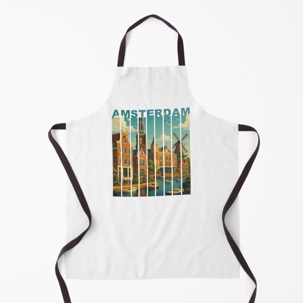 Item preview, Greetings from AMSTERDAM Neatherland - Modern Colorful City View designed and sold by Earth Celebration Designs.