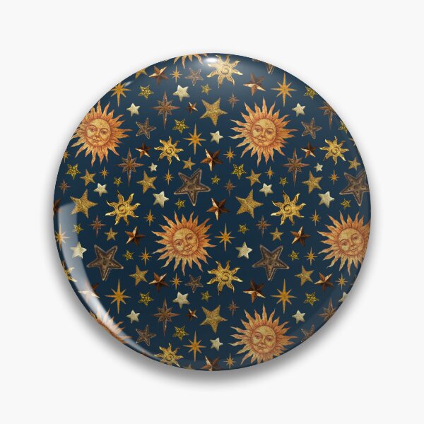 Item preview, Vintage Star Print Collage in Navy designed and sold by doodlebymeg.