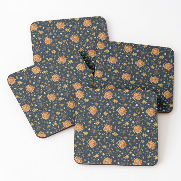 Item preview, Vintage Star Print Collage in Navy designed and sold by doodlebymeg.