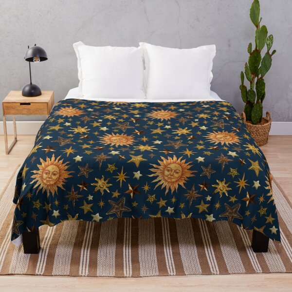 Item preview, Vintage Star Print Collage in Navy designed and sold by doodlebymeg.