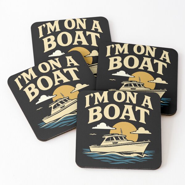 Item preview, I'm On A Boat Funny Saying Captain Nautical designed and sold by LuminOrb.