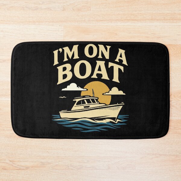 Item preview, I'm On A Boat Funny Saying Captain Nautical designed and sold by LuminOrb.
