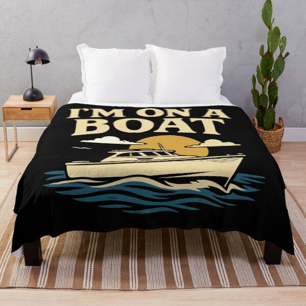 Item preview, I'm On A Boat Funny Saying Captain Nautical designed and sold by LuminOrb.